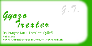 gyozo trexler business card